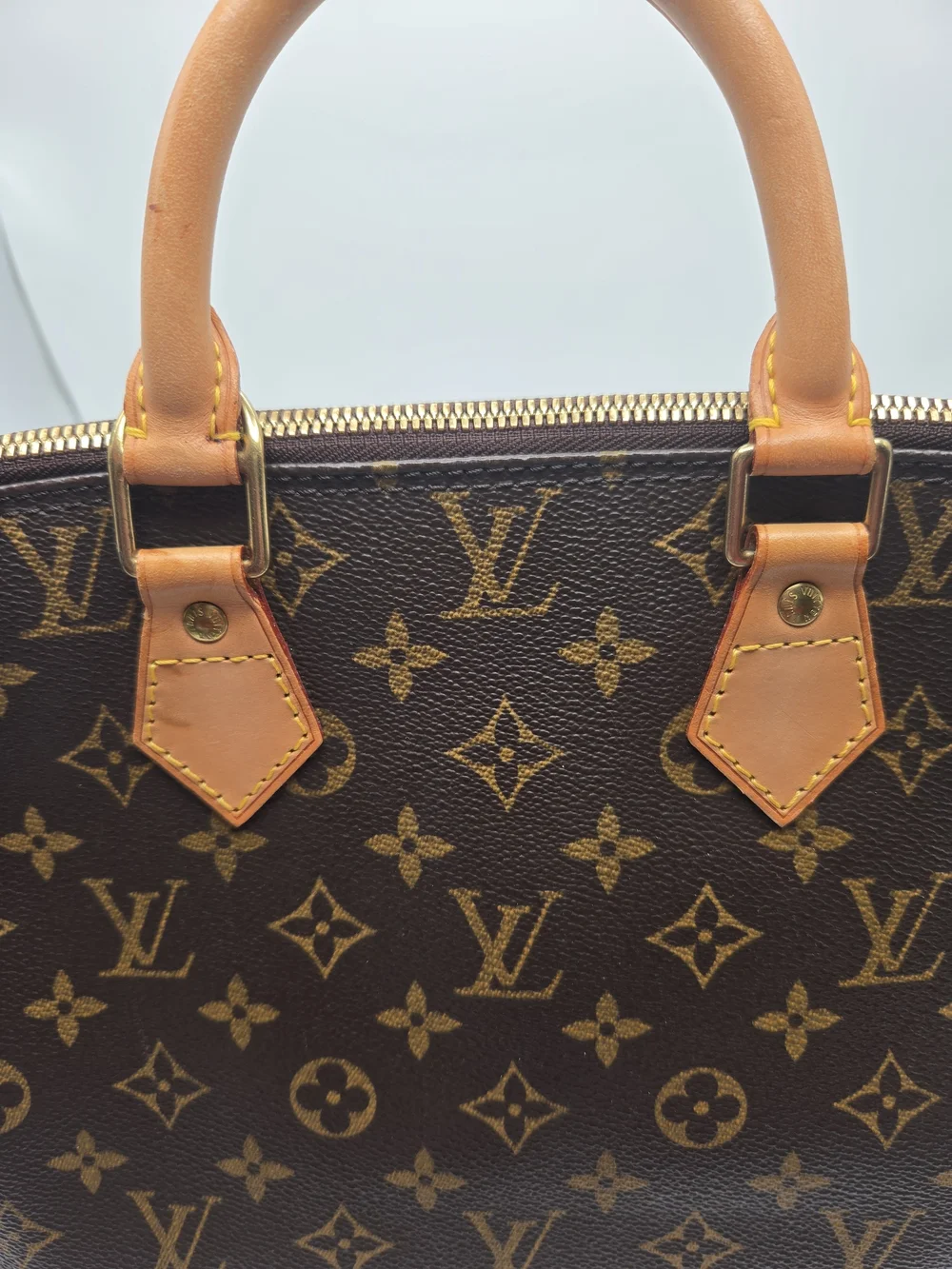 Authentic Louis Vuitton Preloved Monogram Alma PM Handbag W Dust Bag & COA